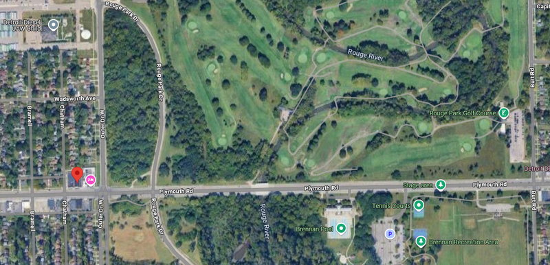 Royal Budget Inn (Saxony Motel) - Aerial Map (newer photo)